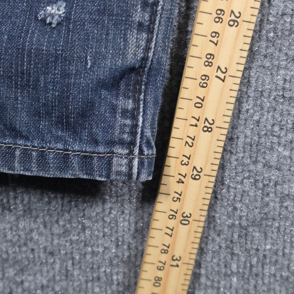 Levis 569 Jeans Mens 34x32 Loose Fit Baggy Indigo Wash Distressed Denim‎ - Picture 5 of 13
